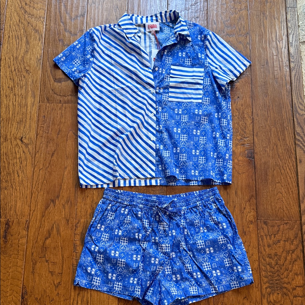 Solid & Striped Matching Set